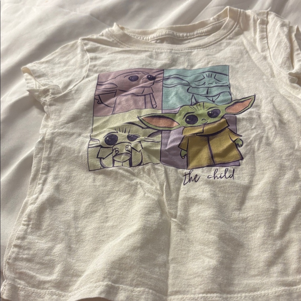 FINAL MARKDOWN Star Wars White Graphic T-Shirt 4T